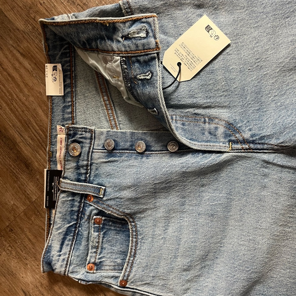 Rib cage ankle straight Levi's light blue - Picture 5 of 7